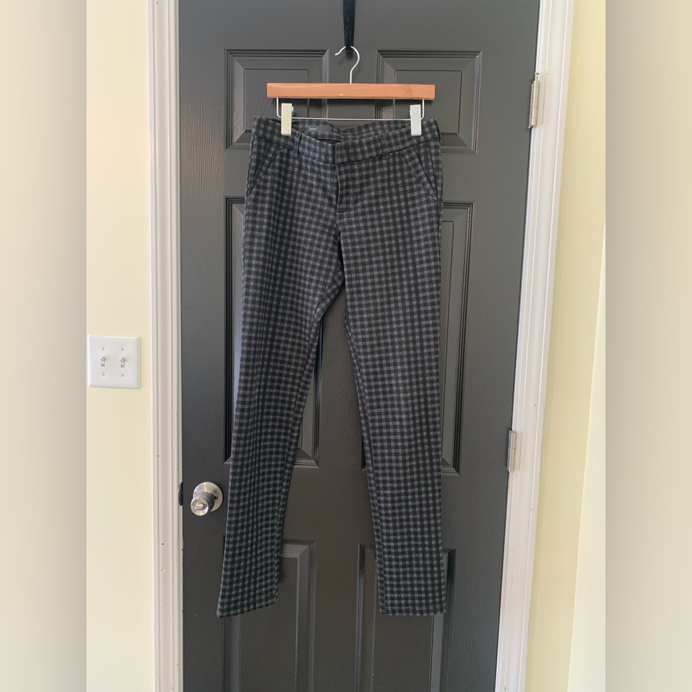 Men's Gray Checkered Pants
